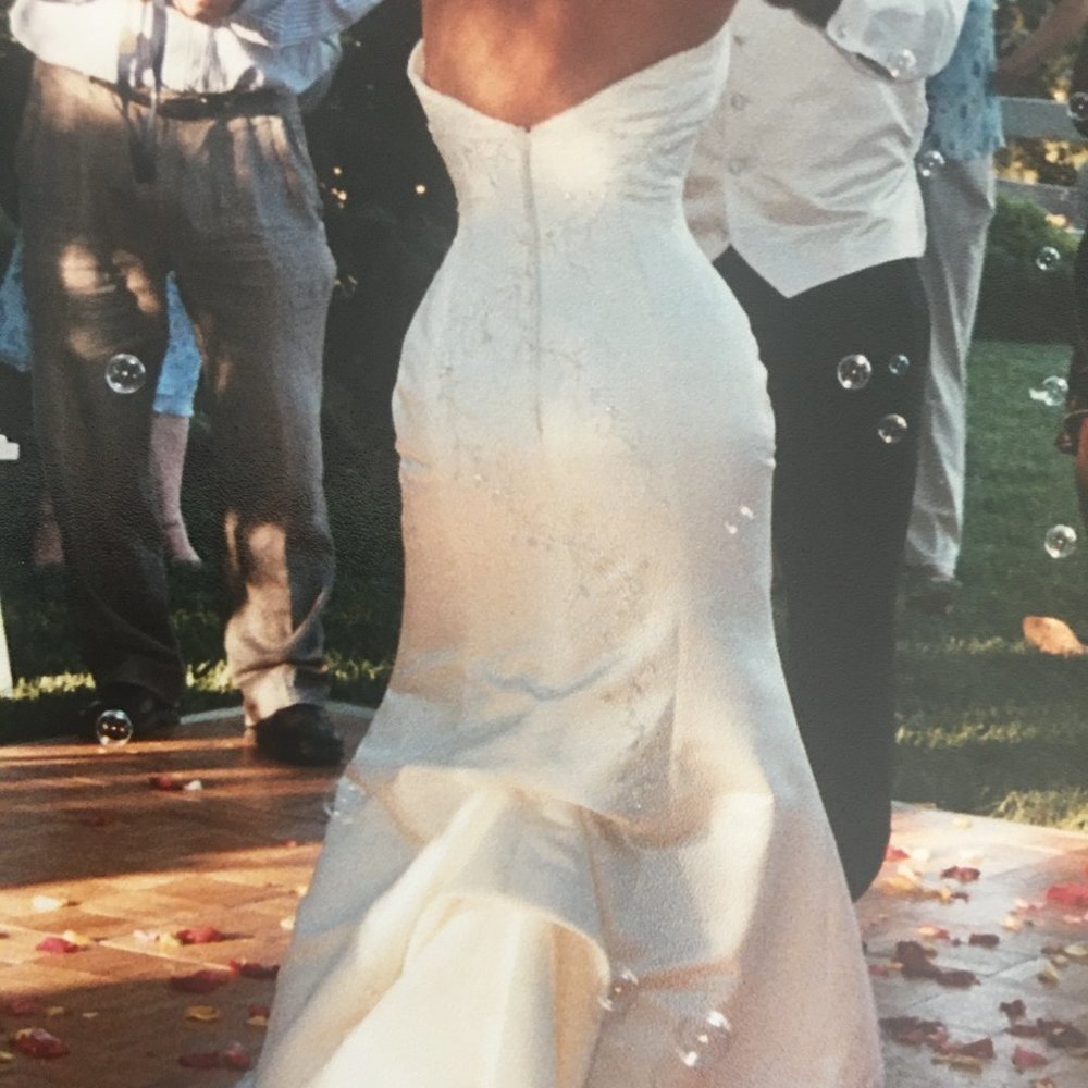 Vintage Jasmine Show stopping Beaded Strapless Mermaid Wedding Dress